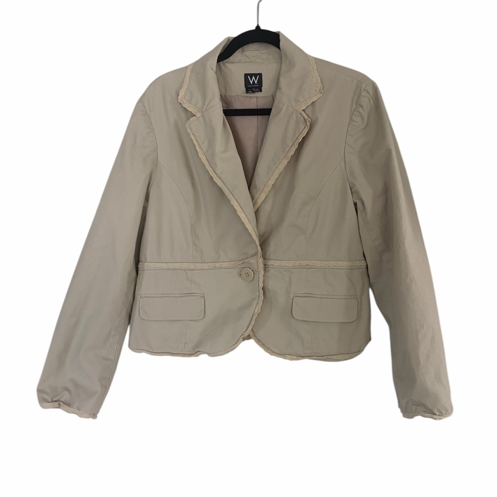 Y2K lace trim‎ blazer